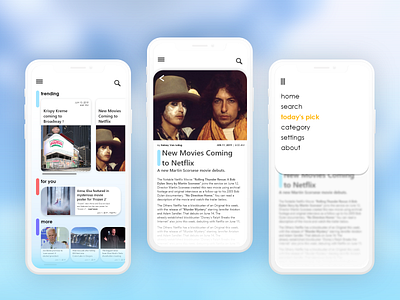 News UI Design for iOS