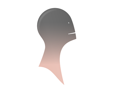 Robot/human face illustration robot vector