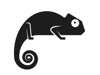 Chameleon animal icon vector