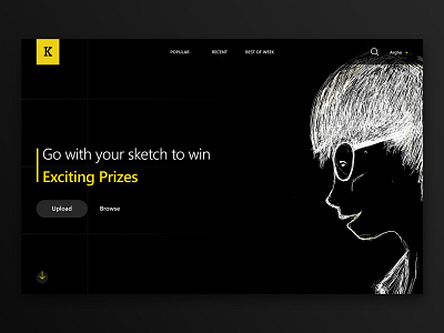 Web UI Contest( Dark mode) adobe adobexd centest dark darkapp photoshop sketch sketching uiux web web design web app website webui