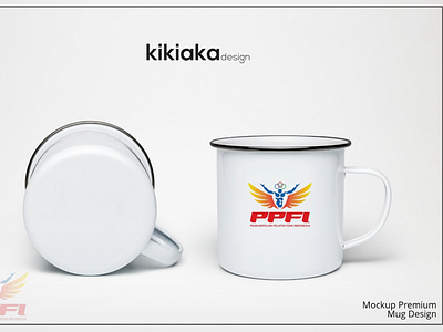 enamel mug design | mockup premium