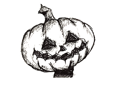 Pumpkin head 🎃 affinity designer autumn design drawing halloween icon illustration inktober jackolantern pumpkin spooky