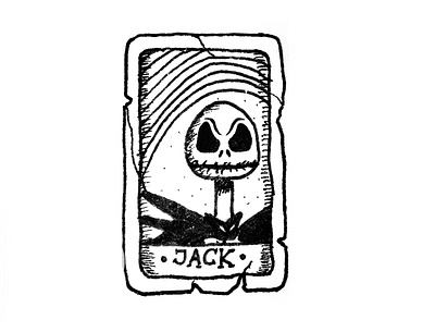 Jack Skellington tarot card ☠️ affinitydesigner design drawing icon illustration inktober