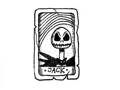 Jack Skellington tarot card ☠️