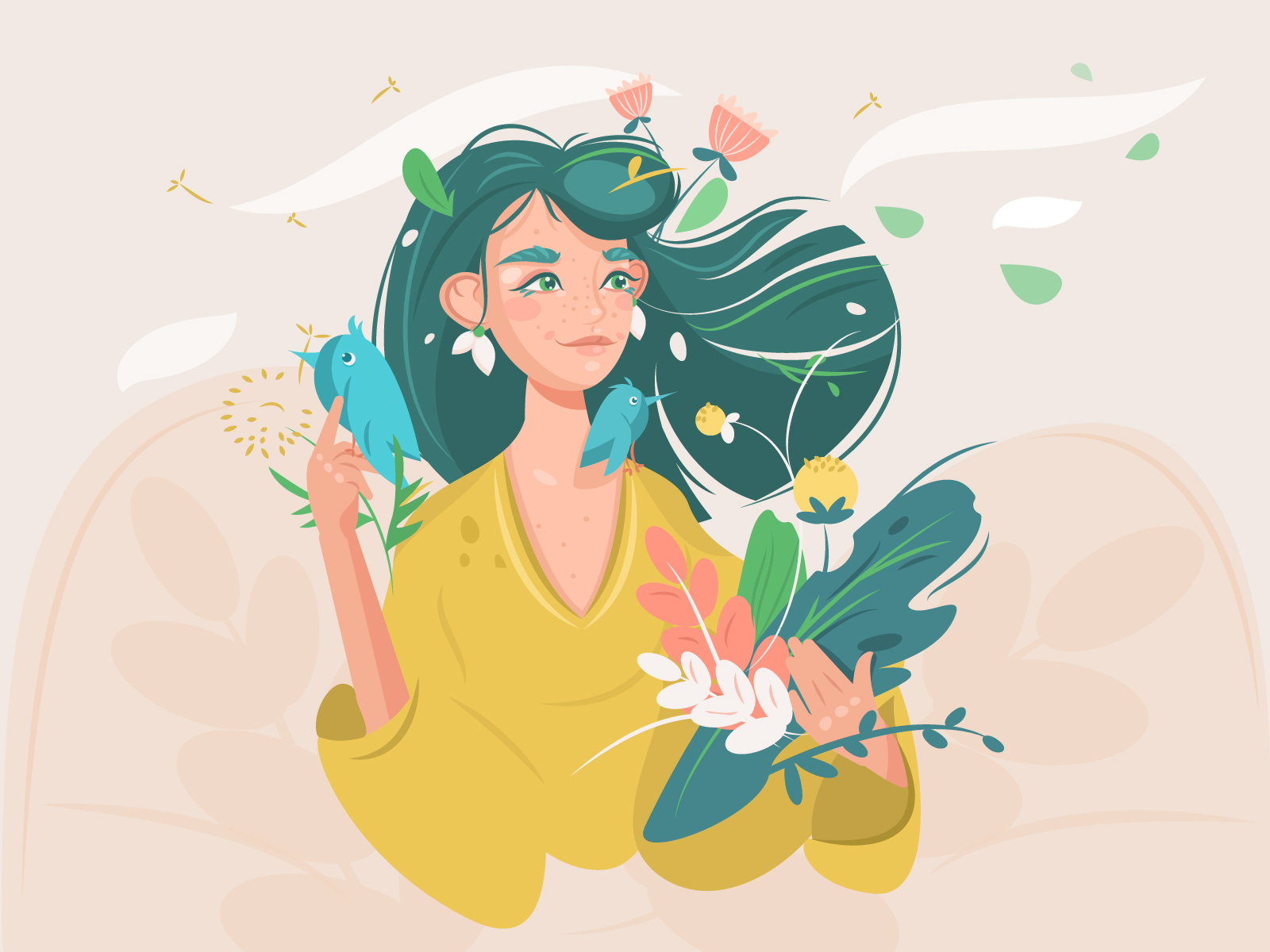 Wood nymph by Pofess on Dribbble