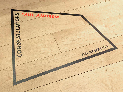 J.Crew x CFDA Floor Decal