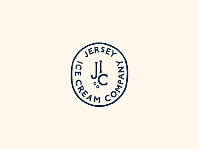 Jersey Ice Cream Company branding identity logo