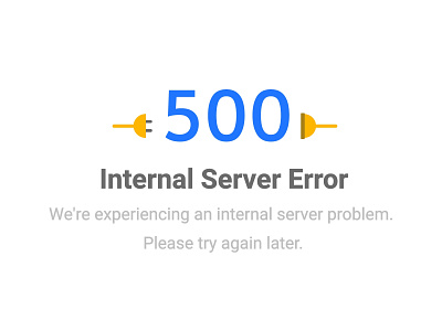 Illustration - 500 error page by Michelle Sayson on Dribbble