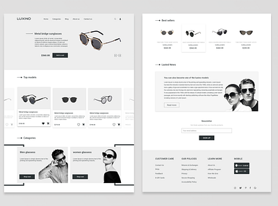 E-commerce shop branding daily ui dailyui design e commerce design e commerce shop e commerce website pinterest sunglasses ui ux ui design user experience user inteface