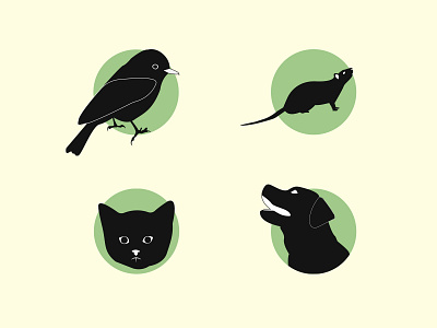 Animal icons icon illustration vector