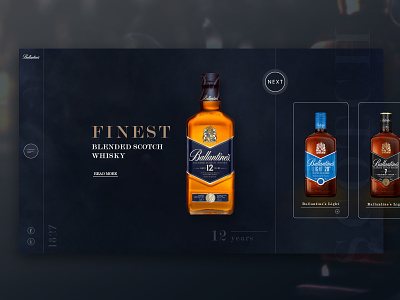 Whiskey(Whisky) Landing Page Design