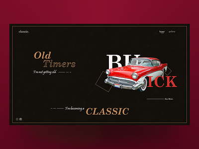 Old Timers car design illustrator oldtimers photoshop webdesign