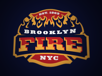 Brooklyn Fire Logo brooklyn fdny fire firehouse fireman maltese