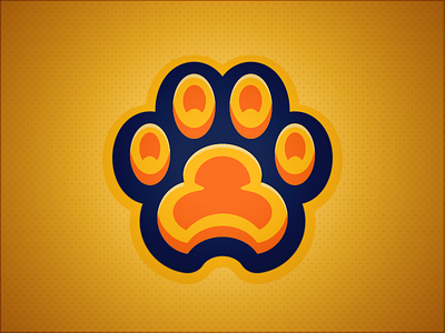 Juliette Low Tigers // Secondary Mark elementary mascot paw print school sports tiger tigers