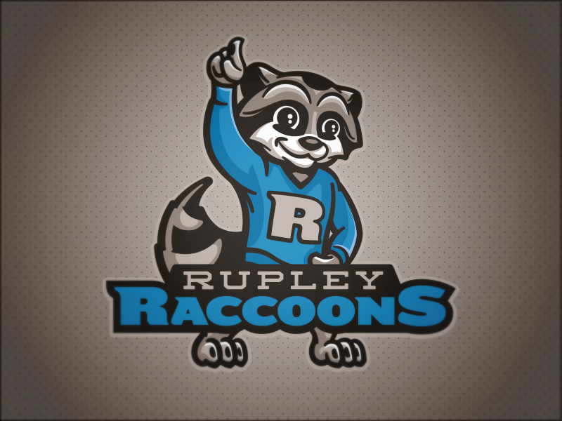 Rupley Raccoons // Primary character raccoons raccoon mascot school elementary