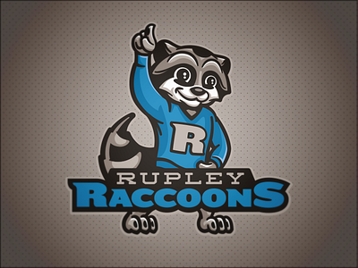 Rupley Raccoons // Primary character elementary mascot raccoon raccoons school