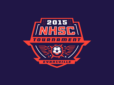 2015 NHSC Tournament bracket championship crest field football shield soccer stadium tournament