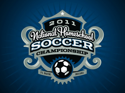 2011 NHSC Logo 2011 annual championship design football homeschool national soccer tournament