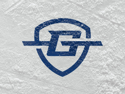 Goal Line Sportswear bold brand branding hockey ice line logo shield snow sports