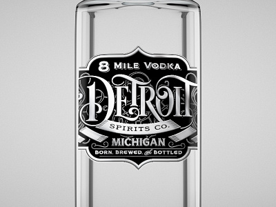 8 Mile Vodka - Bottle