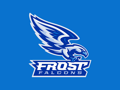 Frost Elementary School bird character elementary falcon falcons logo mascot school sports