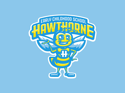 Hawthorne Early Childhood School bee bug character early learning center fun kids mascot preschool school