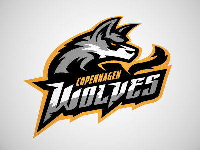 Copenhagen Wolves Gaming Logo copenhagen gaming mascot wolf wolves