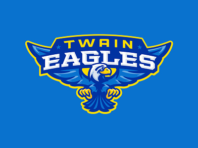 Twain Elementary School eagle eagles elementary kids mascot school sports
