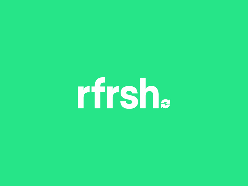 RFRSH - Branding brand branding company logo media modern new refresh