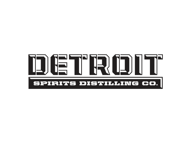 Detroit Spirits Distilling Co. Wordmarks alchohol box co detroit distilling package packaging spirits vodka whiskey