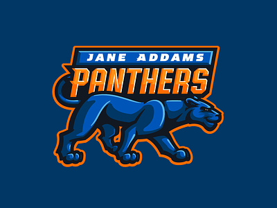 Jane Addams Panthers branding cat cougars elementary lion logo mascot panther panthers puma school