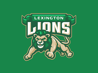 Lexington Lions cat character elementary lion lions mascot school sports