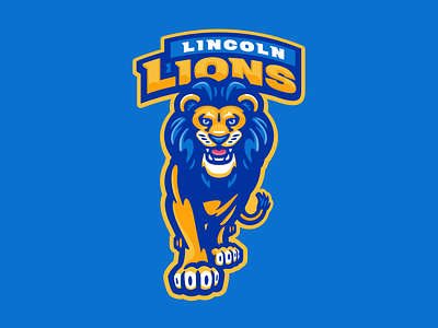 Lincoln Lions cat character elementary lion lions mascot school sport sports