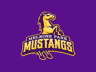 Melrose Park Mustangs bronco broncos elementary horse mascot mustang mustangs school sports