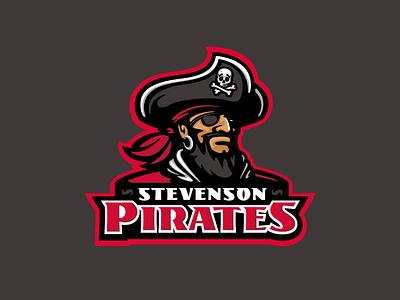 Stevenson Pirates branding character design logo mascot middle pirate pirates school sports