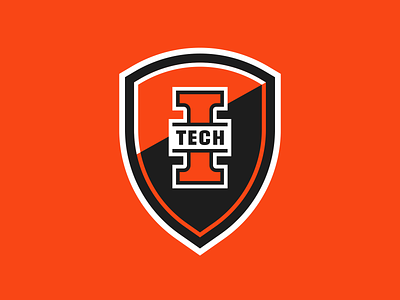 Indiana Tech Warriors - Shield athletic branding badge badges brand crest indiana shield sports tech warriors