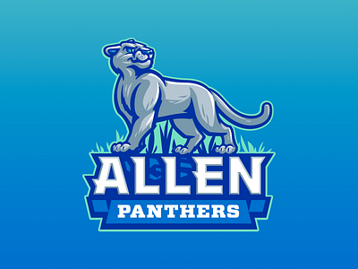 Allen Elementary character child elementary fun illustration kids mascot panther panthers school sports