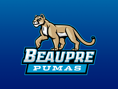 Beaupre Elementary cougar cougars elementary kids lion mascot mountain puma pumas school