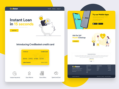 Credit Card Website, Online Health Checkup, Credit Card Business bank app banking website credit card payment credit cards creditcard ecommerce healthcare