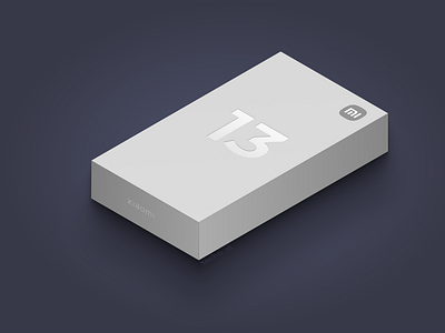 Isometric Mobile Box Design in Figma - Mi 13 Box - Android Box