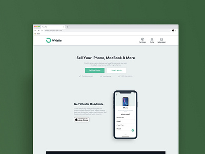 Landing Page Redesign for Whistle