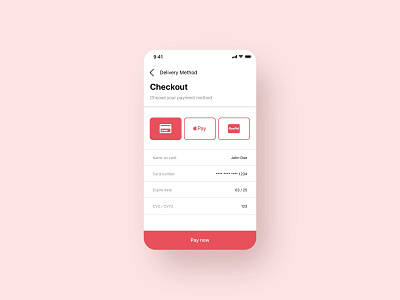 Credit card checkout app design flat flow minimal mobile mobile app mobile design ui ux