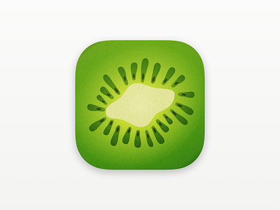 Kiwi App Icon app branding design icon illustration kiwi kiwifruit logo macos vector