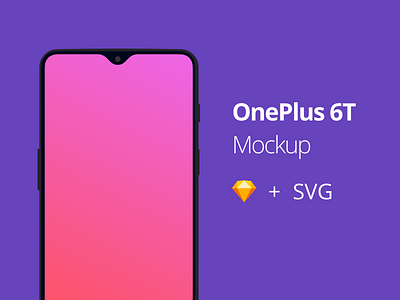 OnePlus 6T Mockup freebie mockup oneplus phone sketch