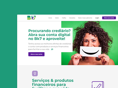 Landing Page | Bk7 branding product design ui ux