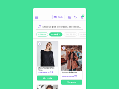 App | Mais Uma ecommerce app ui design ux design