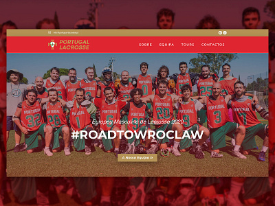 Portugal Lacrosse brand branding design indentity logo sport ui ux web website