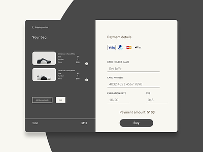 #100DailyUIChallenge_002 Credit Card Checkout 100daysproject app branding design figma flat minimal ui uichallenge web website