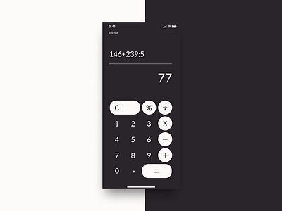 Calculator 004 100daysproject app design figma minimal uichallenge ux website