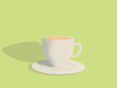 Procreated Cup of Imagination 3d animation apple pencil background coffee design dribbble illustration ipad procreate shadow sketch tea uiux
